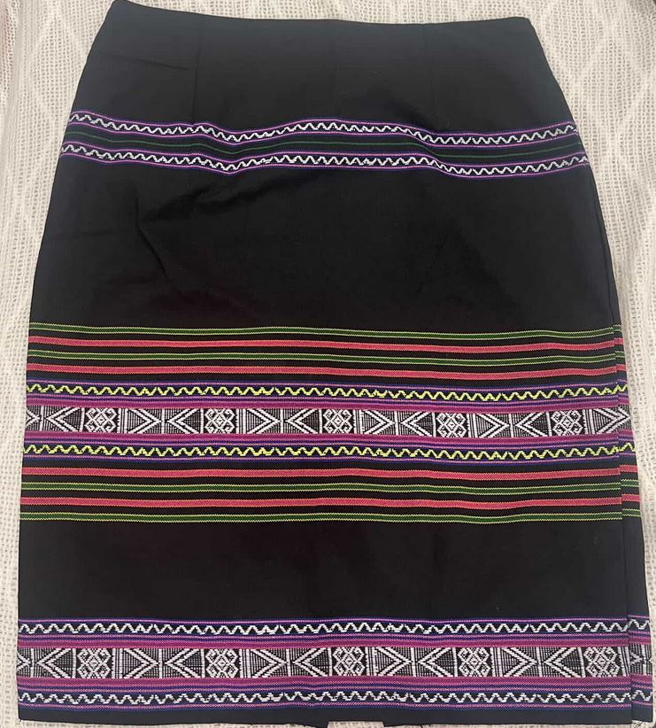“Highland Plum” Knee Length Skirt