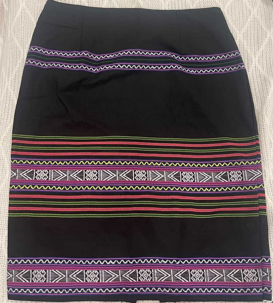 “Highland Plum” Knee Length Skirt