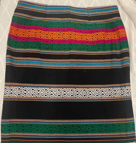 "Vibrant Village" Knee Length Skirt